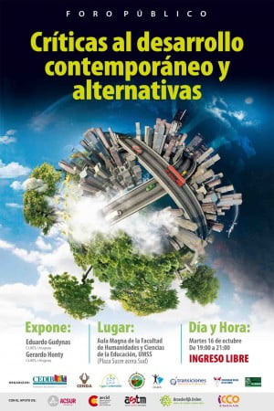 Seminario y foro público: Críticas al desarrollo contemporáneo y alternativas