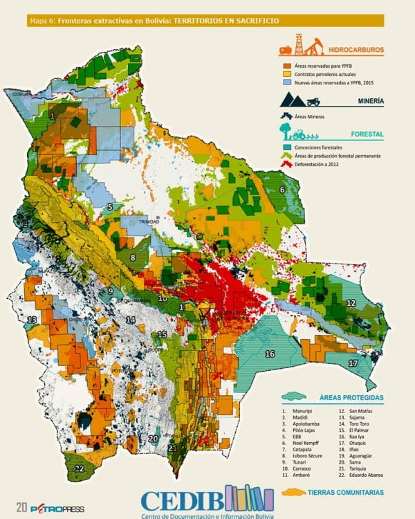 Mapa del Extractivismo Mapa del Extractivismo