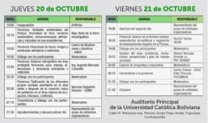 programa Foro Parque Nacional Tunari