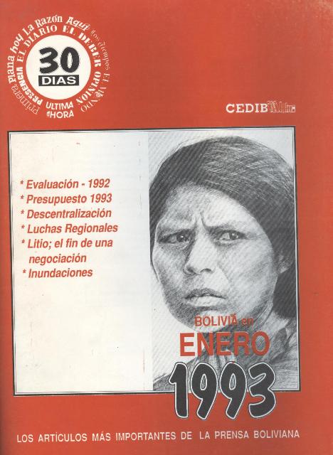 30 Días. Bolivia en enero 1993