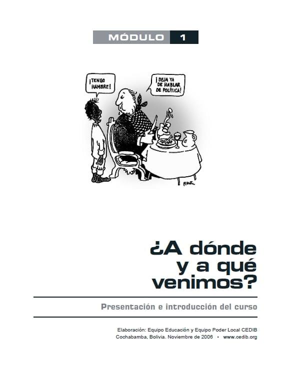 Módulos de Formación política (I): ¿A dónde y a qué venimos?