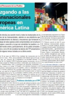 Tribunal Permanente de Los Pueblos: Juzgando a las transnacionales europeas en América Latina (Petropress 11, agosto 2008)
