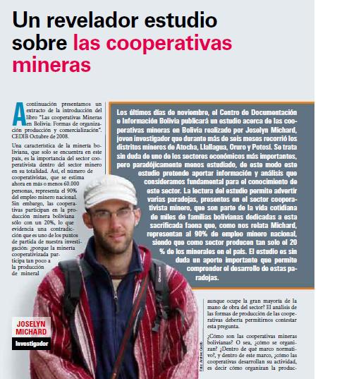 Un revelador estudio sobre las cooperativas mineras (Petropress 12, octubre 2008)