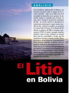 El Litio en Bolivia (Petropress 13, enero 2009)