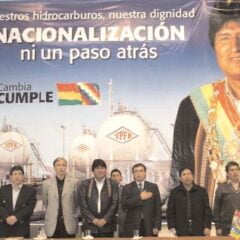 BoliviaPress Especial 7 de mayo 2006: En el marco de la Ley 3058 se “nacionalizan” los hidrocarburos en Bolivia