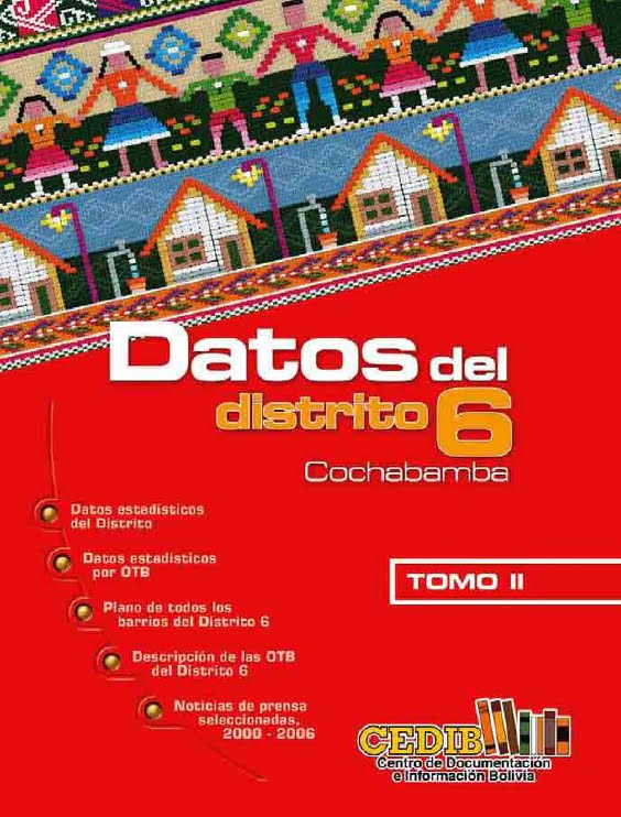 Datos de la zona sur. Distrito 6