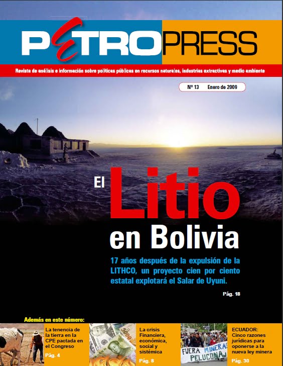 Petropress 13 | El litio en Bolivia
