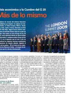 Petropress 15 | Crisis económica y la Cumbre del G20 más de lo mismo