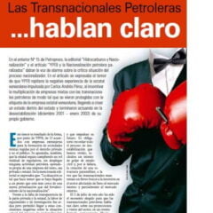 Las transnacionales petroleras hablan claro (Petropress 16, 8.09)