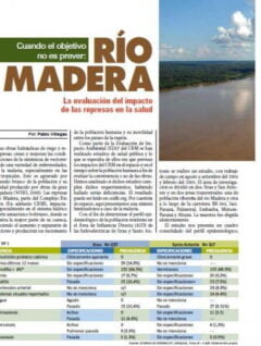 Petropress 17 | Río Madera La evaluación del impacto de las represas en la salud