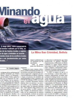 Petropress 18 | Minando el agua mina San Cristóbal