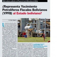 Petropress 18 | ¿Representa Yacimiento Petrolíferos Fiscales Bolivianos (YPFB) al Estado boliviano?