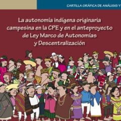 La autonomía indígena originaria campesina en la CPE y en el anteproyecto de LMAD