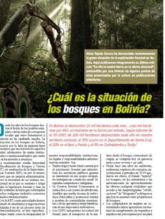 Petropress 19 | ¿Cuál es la situación de los bosques en Bolivia?