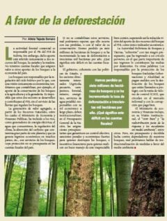 A favor de la deforestación (Petropress 21, 8.10)