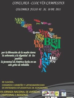 Primer encuentro internacional juvenil CONCLAEA – CLOC VIA CAMPESINA