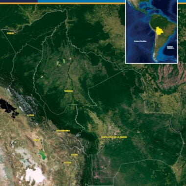 Bolivia: Imagen satelital