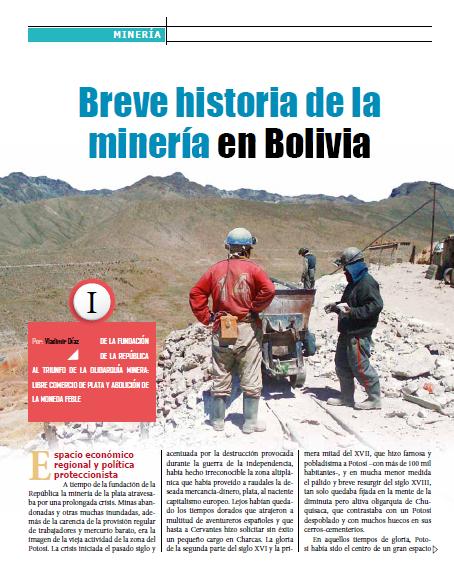 Breve historia de la minería en Bolivia (Petropress 23, enero 2011)