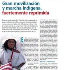 Colombia: Gran movilización y marcha indígena, fuertemente reprimida (Petropress 12, 10.08)