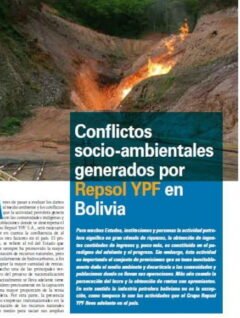 Conflictos socio-ambientales generados por Repsol YPF en Bolivia (Petropress 9, abril 2008)