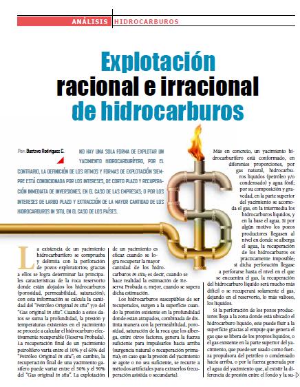 Petropress 23 | Explotación racional e irracional de hidrocarburos