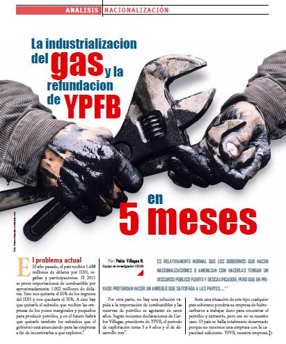 La industrializacion del gas y la refundacion de YPFB en 5 meses (Petropress 24, Especial gasolinazo, 2.11)