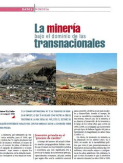 La minería bajo el dominio de las transnacionales (Petropress 25, junio 2011)
