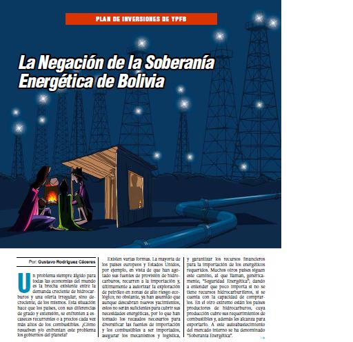 Plan de inversión de YPFB: La negación de la soberanía energética de Bolivia (Petropress 19, 5.10)