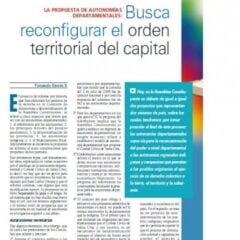 La propuesta de autonomías departamentales: Busca reconfigurar el orden territorial del capital (Petropress 7, octubre 2007)