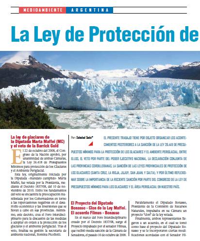 Petropress 22 | Argentina la Ley de Protección de los Glaciares