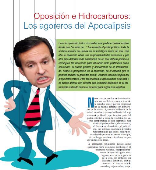 Oposición e Hidrocarburos: Los agoreros del Apocalipsis (Petropress 8, marzo 2008)