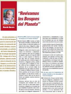 “Revivamos los bosques del planeta” (Petroress 20, 6.10)
