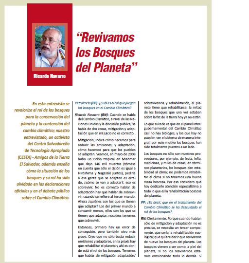 Petropress 20 | Revivamos los bosques del planeta