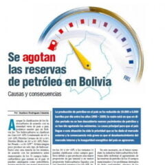 Se agotan las reservas de petróleo en Bolivia. Causas y consecuencias (Petroress 20, 6.10)