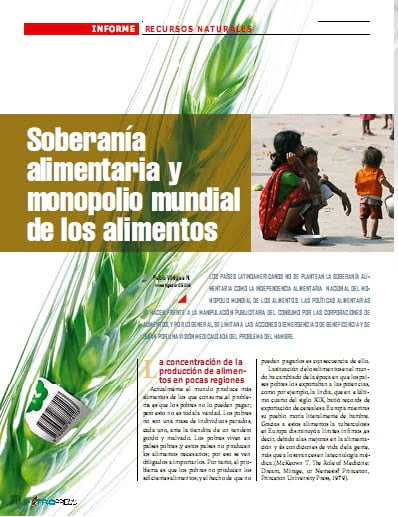Soberanía alimentaria y monopolio mundial de los alimentos (Petropress 26, 9.11)