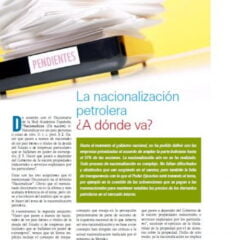 La nacionalización petrolera ¿A dónde va? (Petropress 8, marzo 2008)