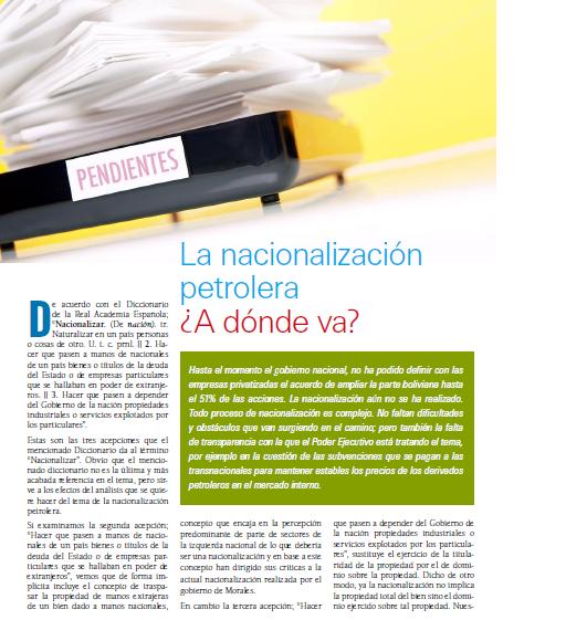 La nacionalización petrolera ¿A dónde va? (Petropress 8, marzo 2008)