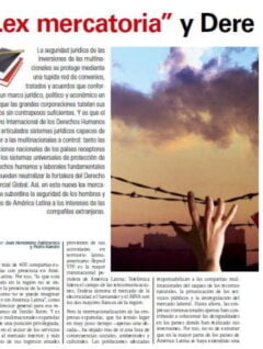 “Lex mercatoria” y Derechos Humanos (Petropress 11, agosto 2008)