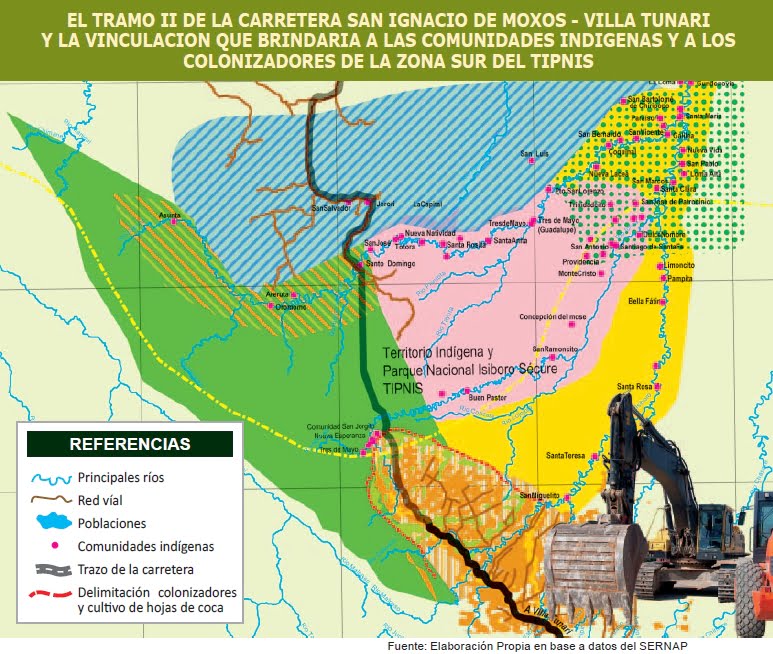 mapapp27 La carretera Villa Tunari-San Ignacio de Moxos ¿A quién beneficia? (Petropress 27, 11.11)
