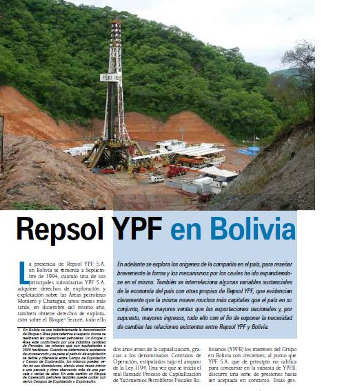 Petropress 9 | Repsol YPF en Bolivia