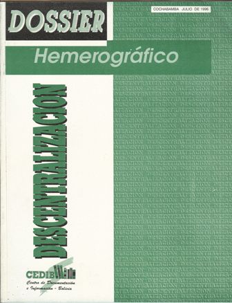 Dossier hemerográfico: Descentralización