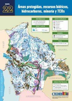 Áreas protegidas, recursos hídricos, hidrocarburos, minería y TCOs