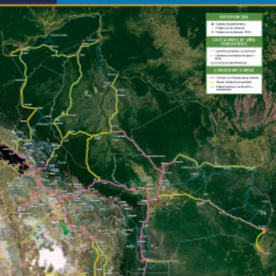 Mapa 34-Red Vial, IIRSA Sat