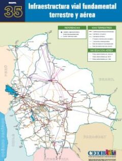 Mapa | Infraestructura víal fundamental terrestre y aérea
