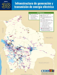 Mapa | Infraestructura de generación y transmisión de energía eléctrica