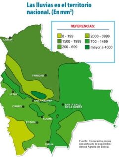 Mapa | Las lluvias en el territorio nacional