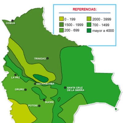 Mapa Lluvias Bolivia