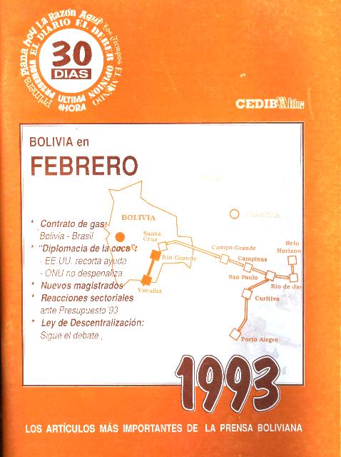 30 Días. Bolivia en febrero 1993