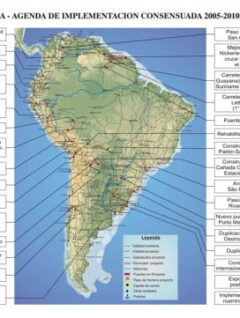 Mapa | IIRSA – Agenda de implementación consensuada 2005-2010