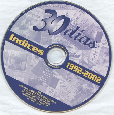 Índices 30 Días de Noticias: 1992 – 2002